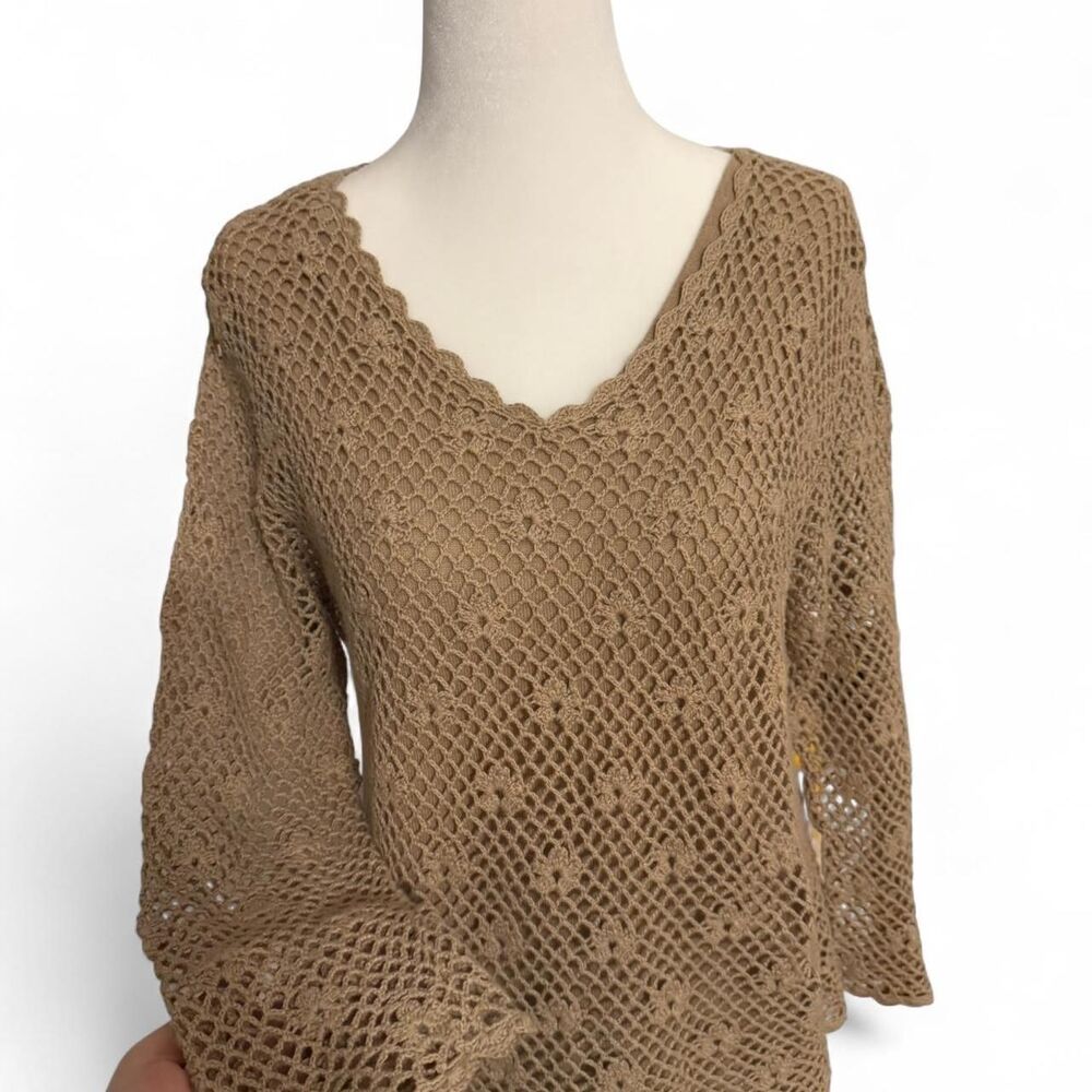 Croft-barrow Women's Brown and Tan Jumper